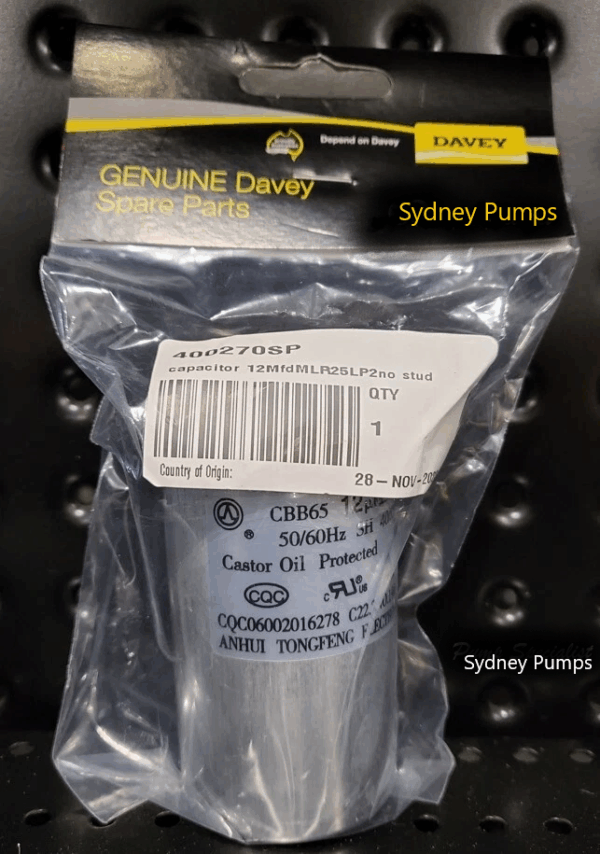 Capacitor SYDNEY PUMPS